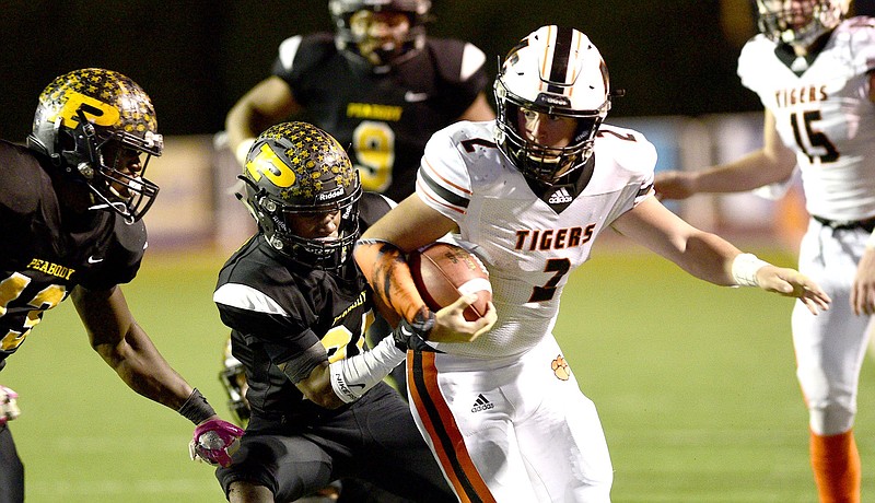 Staff file photo by Robin Rudd / Quarterback Logan Carroll (2) is among the returning players who should give Meigs County reason to be optimistic another deep run in the state playoffs is in store this year.
