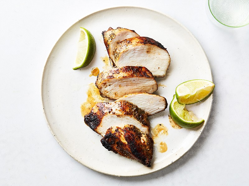 Dry-Brined Chicken Breasts benefit from a smart cooking technique that yields juicier, more flavorful white meat. / Photo by Armando Rafael/The New York Times