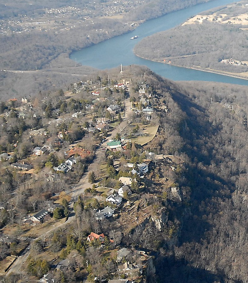 Staff Photo by John Rawlston / Lookout Mountain is seen in this aerial photo taken Feb. 19, 2007.