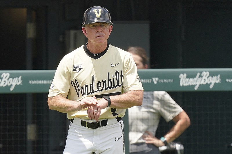 AP file photo by Mark Humphrey / Vanderbilt baseball coach Tim Corbin believes having rival Tennessee at the College World Series in the same year as his Nashville program has benefits for both because of the spotlight it will put on the sport in the state.