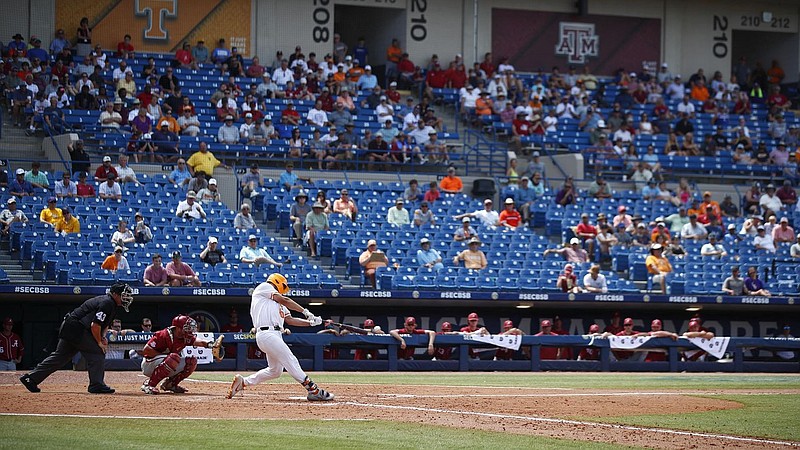 Tennessee Athletics photo / Tennessee baseball coach Tony Vitello believes playing five SEC tournament games late last month at Hoover Met should aid the Vols at the College World Series.