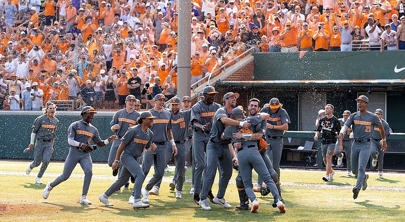 Tennessee Athletics photo / Tennessee hopes to continue its season of celebrations in the College World Series, which opens for the Volunteers against Virginia.