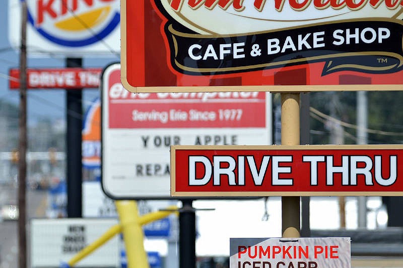 Associated Press File Photo / Establishments on almost any street in American, like Peach Street in Erie, Pa., are offering employees starting pay at well above the minimum wage of $7.25 an hour.