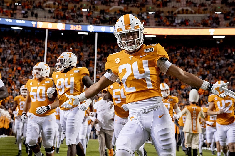 Tennessee Athletics photo / Tennessee junior linebacker Aaron Beasley (24), suspended since early April, has been reinstated to the team after a charge of animal cruelty against him was dismissed.