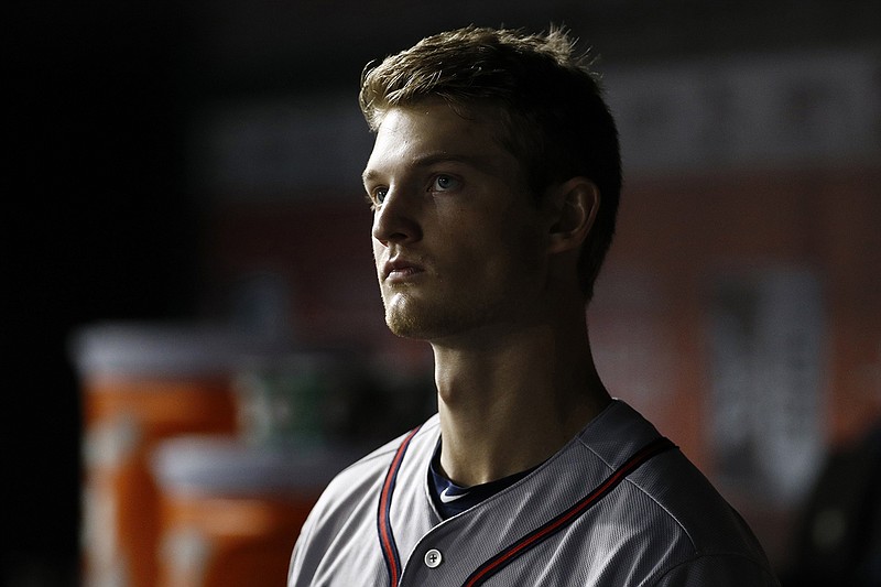 AP file photo by Patrick Semansky / Atlanta Braves starting pitcher Mike Soroka is out for the season after tearing his right Achilles' tendon again.