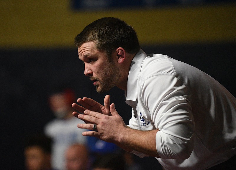 Staff file photo / Josh Bosken, who has been involved with the Cleveland High School and Cleveland Middle School wrestling programs in some form since 2007, led the Higher Calling youth club to a 90-0 record this season.