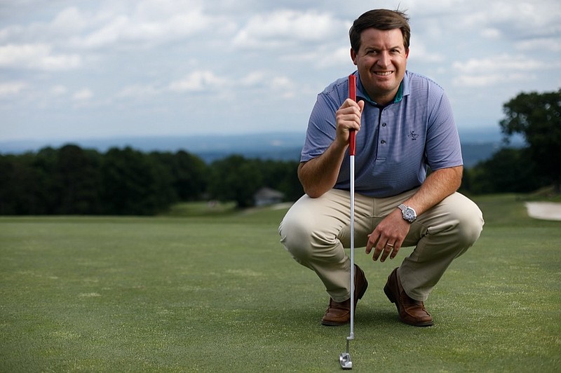 Staff photo by Troy Stolt / Mark Harrell poses for a portrait at Lookout Mountain Golf Club on Tuesday, June 1, 2021 in Lookout Mountain, Georgia.