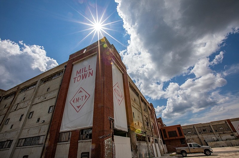 Staff photo by Troy Stolt / The new development "Mill Town", located off of E. 18th Street, is seen on Friday, July 2, 2021 in Chattanooga, Tenn.
