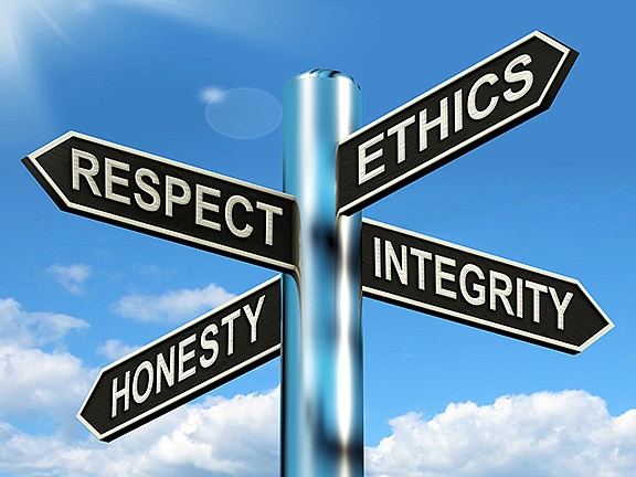 Respect, ethics, honest, integrity signpost. / Photo credit: Getty Images/iStock