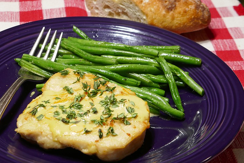 Chicken Dijonnaise uses chicken cutlets, which only take about two minutes per side to saute. Serve with French-style green beans. / Photo by Linda Gassenheimer/TNS