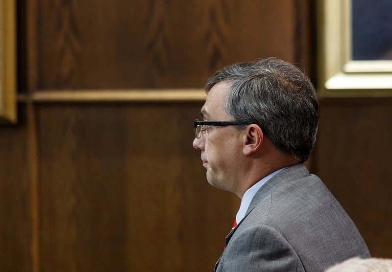 Staff file photo / Hamilton County District Attorney Neal Pinkston speaks during a RICO case call-in in Judge Tom Greenholtz's courtroom on Monday, Aug. 26, 2019, in Chattanooga, Tenn. 