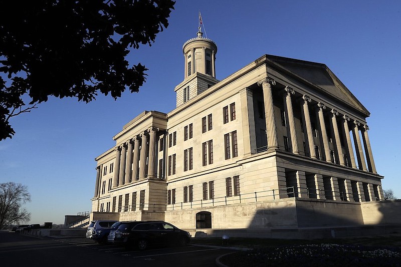 This Jan. 8, 2020, photo shows the Tennessee State Capitol in Nashville, Tenn. (AP Photo/Mark Humphrey)