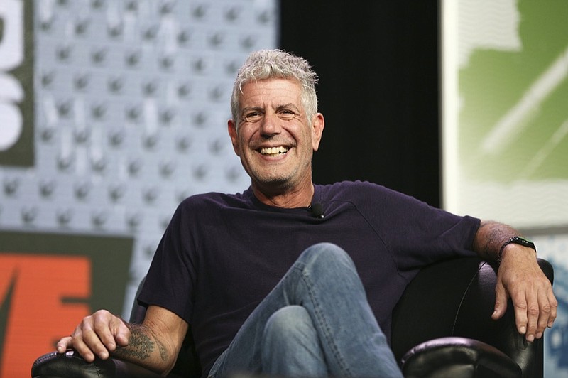 FILE - In this Sunday, March 13, 2016, file photo Anthony Bourdain speaks during South By Southwest at the Austin Convention Center, in Austin, Texas. (Photo by Rich Fury/Invision/AP, File)


