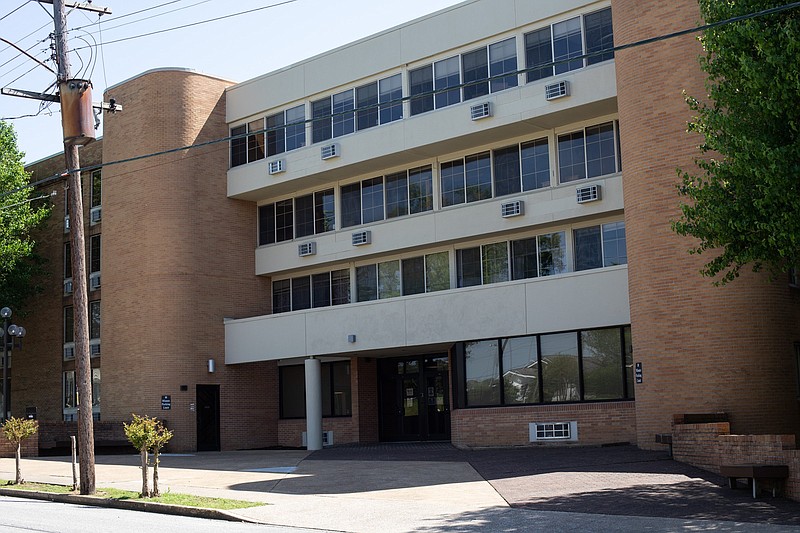 Staff photo by Troy Stolt / The Old Tennessee Temple University dorm building in Highland Park is seen on Monday, April 12, 2021 in Chattanooga, Tenn.