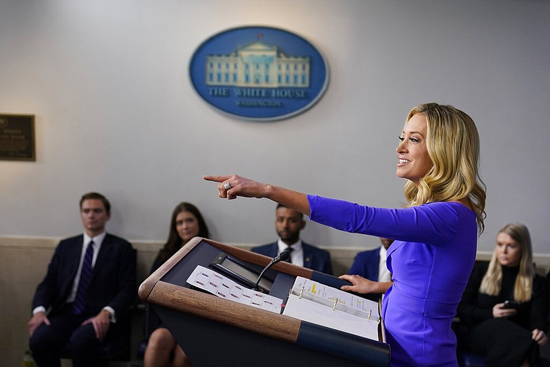 White House press secretary Kayleigh McEnany speaks during a press briefing at the White House, Tuesday, Dec. 15, 2020, in Washington. (AP Photo/Evan Vucci)