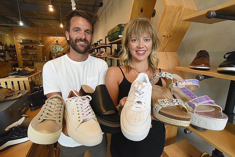 Photography by Matt Hamilton / Charlie and Courtnay McGinness at Chattanooga Shoe Co.