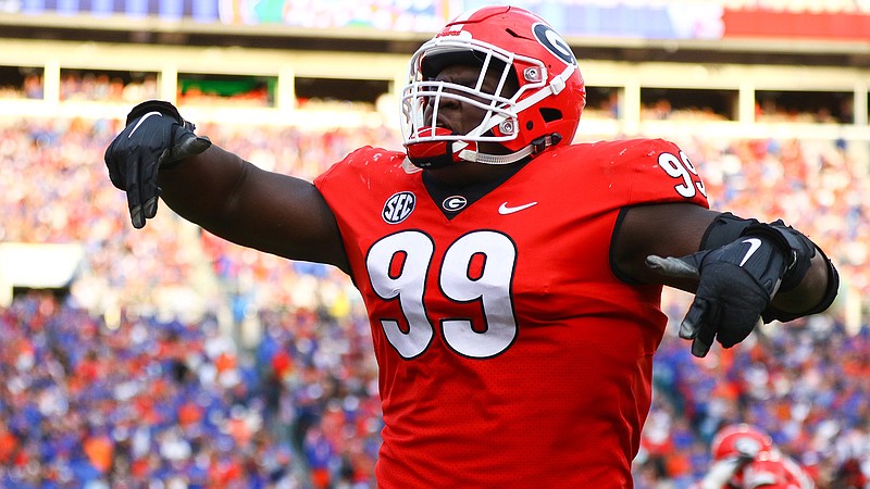 University of Georgia photo / Georgia senior defensive tackle Jordan Davis would love to cap his Bulldogs career with a SEC championship, but first up is a season opener against Clemson in his hometown of Charlotte, N.C.