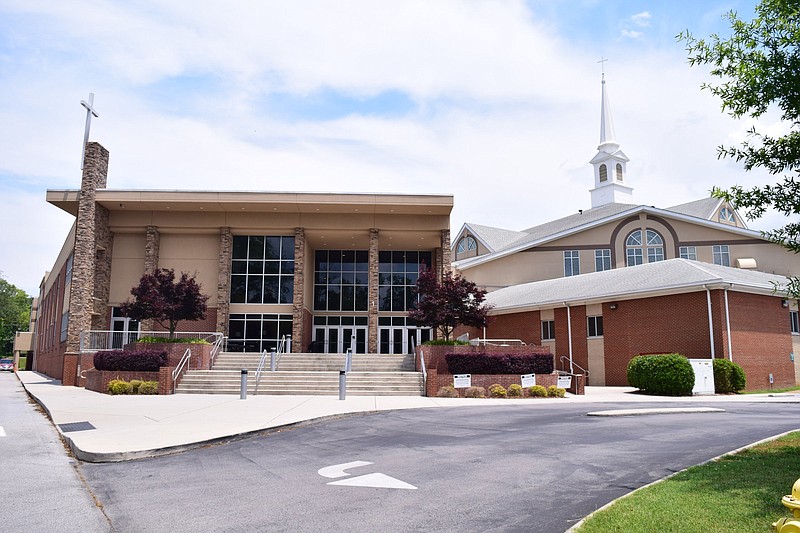 Staff Photo by Robin Rudd / The sanctuary of Silverdale Baptist Church, on Bonny Oaks Drive, was photographed on June 3, 2020. At least 16 students at a church-sponsored summer camp have tested positive for COVID-19 as the health department warns of possible exposures from July 23-25, 2021.