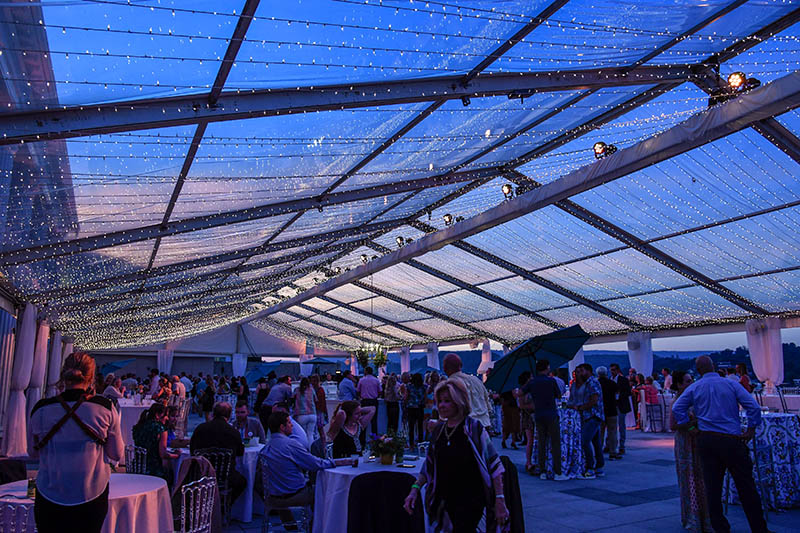 Photo by Mark Gilliland / The star of the evening: the new covered rooftop terrace.