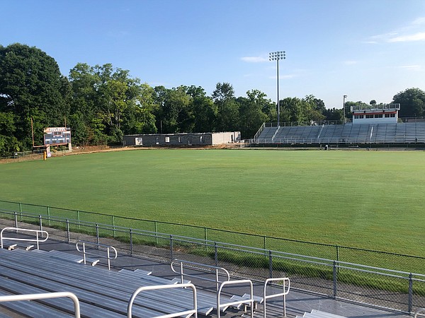 Local High School Teams Practice on new turf field at Bank of