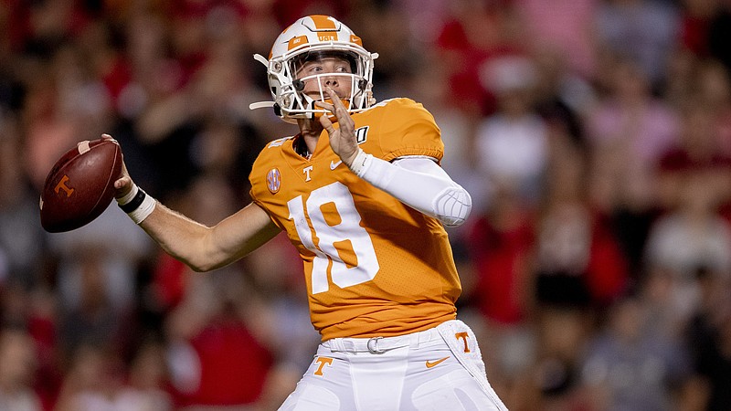 Tennessee Athletics photo by Andrew Ferguson / Tennessee redshirt sophomore quarterback Brian Maurer, who has appeared in 12 games for the Volunteers with four starts, was not at Wednesday's portion of practice that was open to the media.