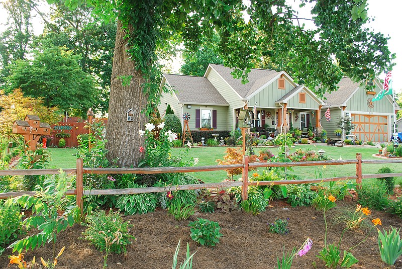 Photo by Emily Crook/Hamilton County Master Gardeners / Ashbel Pastor-Ramos will discuss the plantings that define the cottage garden and wildlife habitat at his Ooltewah home in this weekend's Master Gardeners of Hamilton County garden tour. His is one of five stops on the tour.