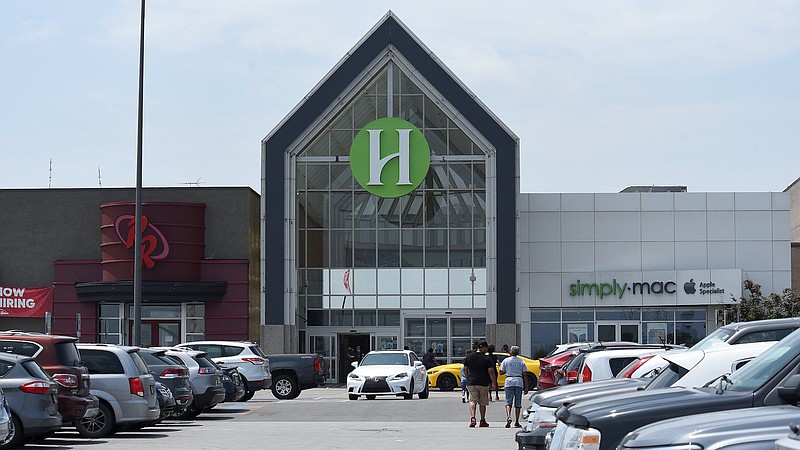 Staff File Photo by Matt Hamilton / Visitors enter Hamilton Place mall last month as shoppers took advantage of the first day of tax-free shopping.