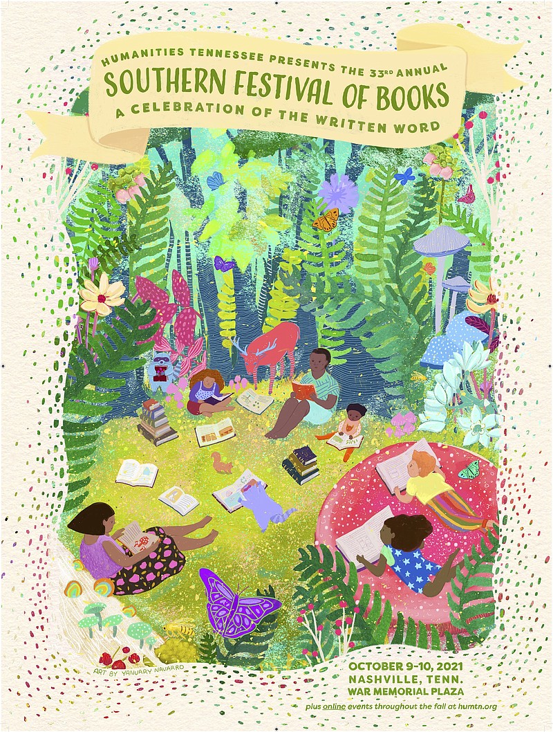 Image Courtesy of Humanities Tennessee / The 2021 Southern Festival of Books poster.