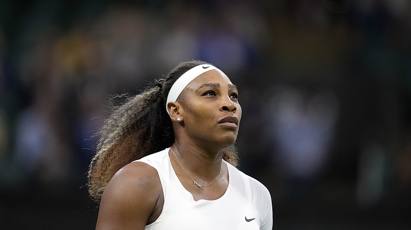 AP file photo by Kirsty Wigglesworth / Serena Williams is the latest tennis legend to pull out of the U.S. Open with the year's last Grand Slam tournament set to start next week in New York. Men's stars Roger Federer and Rafael Nadal previously announced their withdrawals, with all three citing injuries.