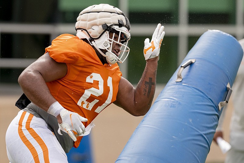 Tennessee Athletics photo / Sophomore defensive lineman Omari Thomas is eagerly awaiting his first true Tennessee football experience next Thursday night against Bowling Green, which includes the Vol Walk and running through the Power T.