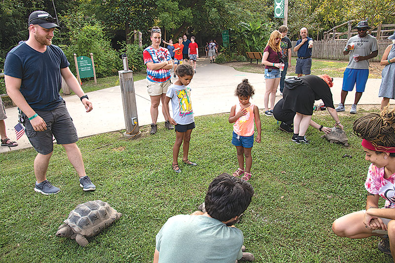 Photo by Mark Gilliland / Attendee's checking out turtles.