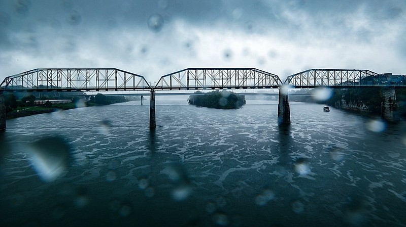 Staff photo by Troy Stolt / The Walnut Street Bridge is seen from the Market Street Bridge on Tuesday, Aug. 31, 2021 in Chattanooga, Tenn.
