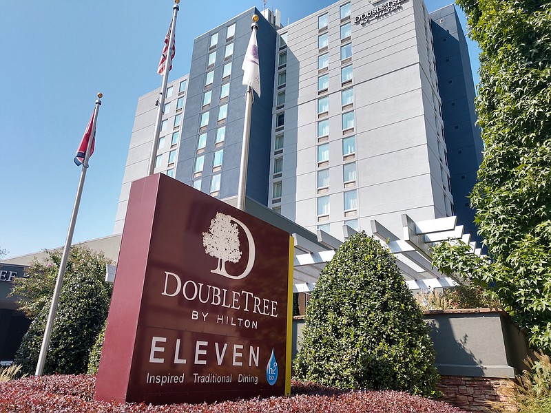 Staff photo by Mike Pare / The DoubleTree By Hilton Hotel in downtown Chattanooga has a new owner and operator.