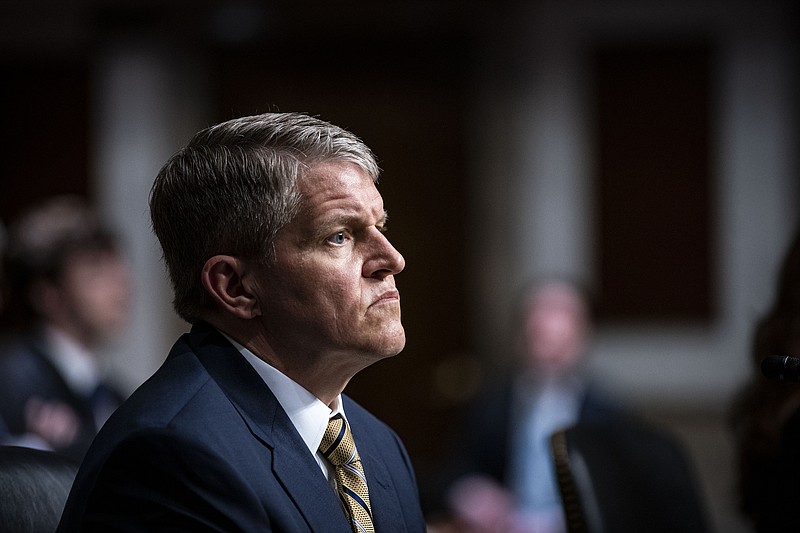 Photo by Al Drago of The New York Times / The Biden administration on Sept. 9, 2021, withdrew the nomination of David Chipman, shown here at a Senate Judiciary Committeee meeting in May, to lead the Bureau of Alcohol, Tobacco, Firearms and Explosives.