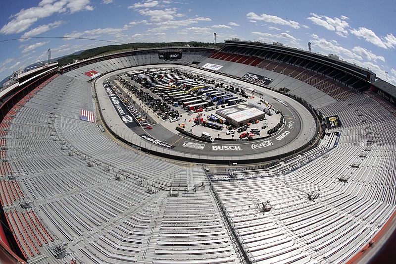 AP file photo by Mark Humphrey / Tennessee's Bristol Motor Speedway will host the third and final race of the first round of the NASCAR Cup Series playoffs on Saturday night.