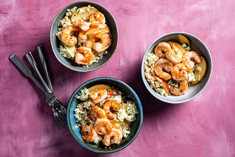 Contributed Photo by America's Test Kitchen / Shrimp With Warm Barley Salad