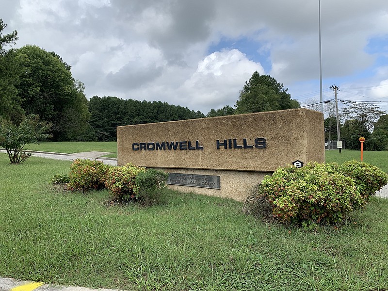Photo by Dave Flessner / This sign shows the entrance to Cromwell Hills where the Chattanooga Housing Authority is completing a $31.8 million upgrade of the 200-unit apartment complex.