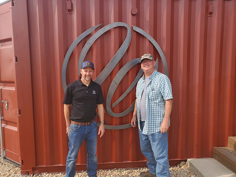 Photo contributed by Larry Case / Adam Weatherby, left, and outdoors columnist Larry Case spend some time on the shooting range at the headquarters of Weatherby Inc. in Sheridan, Wyoming. Adam is the CEO of Weatherby, the gun and ammunition manufacturer started by his grandfather Roy in 1945.