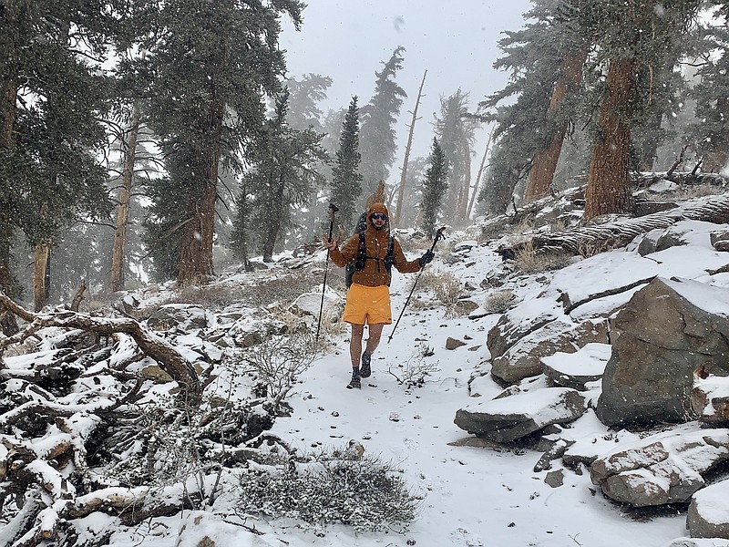 Contributed photo by Skyler Baker/Skyler Baker, a Signal Mountain native, hikes the Pacific Crest Trail earlier this year. This photo was taken in the South Sierra Wilderness.