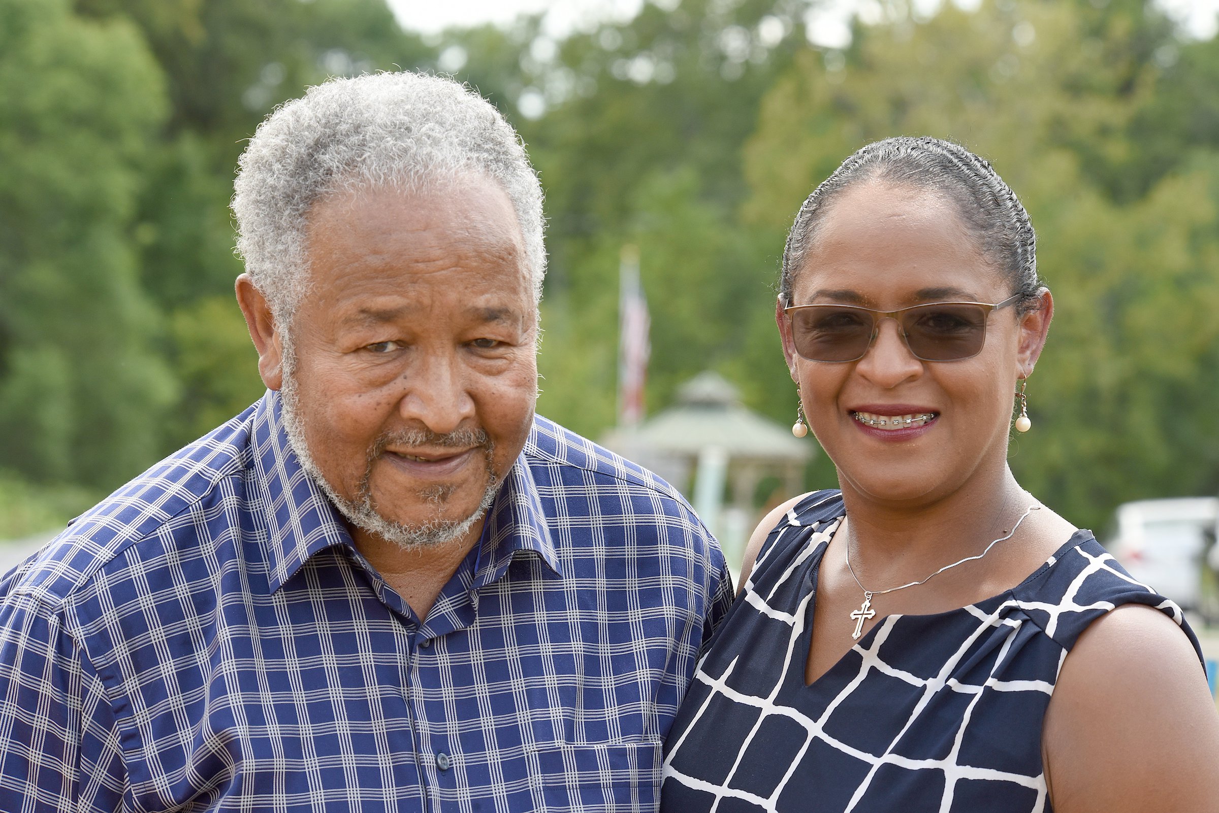Staff Photo by Matt Hamilton / Bobby Joe Adamson and Brenda Jean Adamson at Mapp Estates in August.