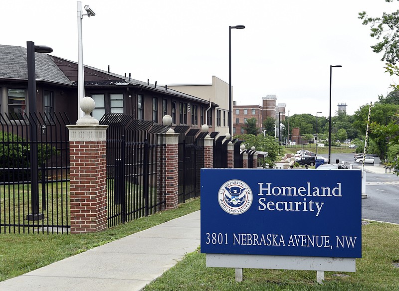 File photo by Susan Walsh of The Associated Press / This June 5, 2015, photo shows a view of the headquarters of the Homeland Security Department, the federal agency that grants citizenship, green cards and temporary visas.