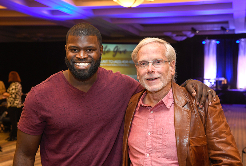Photo by Mark Gilliland / Shaq Hardy and Barry Hurlburt