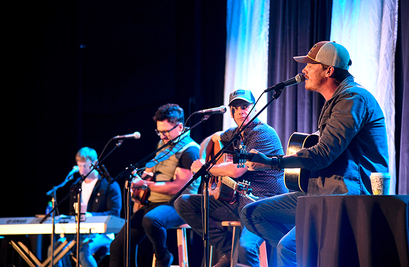 Photo by Mark Gilliland / Bethel Bible Country Connection entertainers (from left) Ashley Gorley, Chris DeStefano, Kelley Lovelace and George Birge.