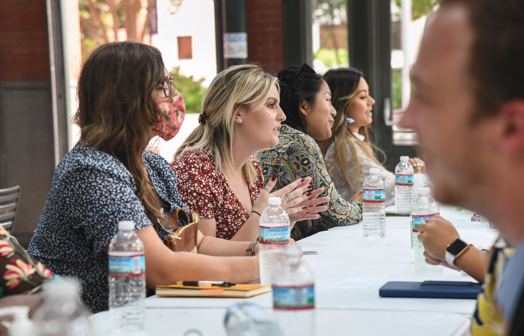 Photography by Mark Gilliland / Speed networking attendees