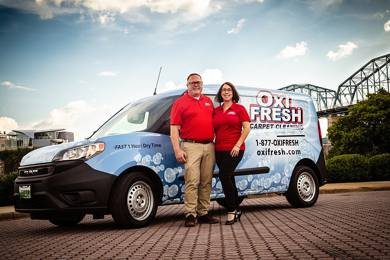 Photography by Tanner Morrison / Scott and Bonnie Phillips opened an Oxi Fresh Carpet Cleaning franchise in Chattanooga in July.