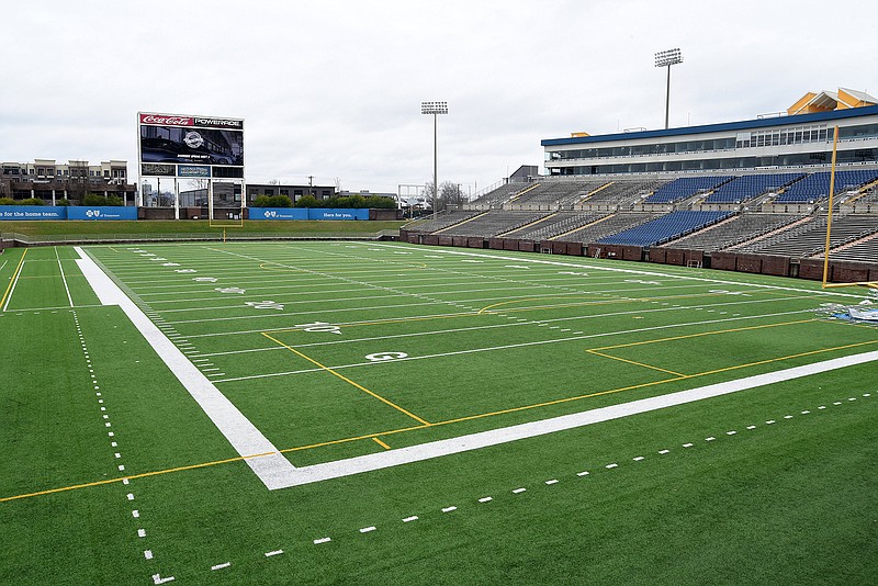 Staff Photo by Matt Hamilton / Finley Stadium is shown on Friday, Feb. 12, 2021.