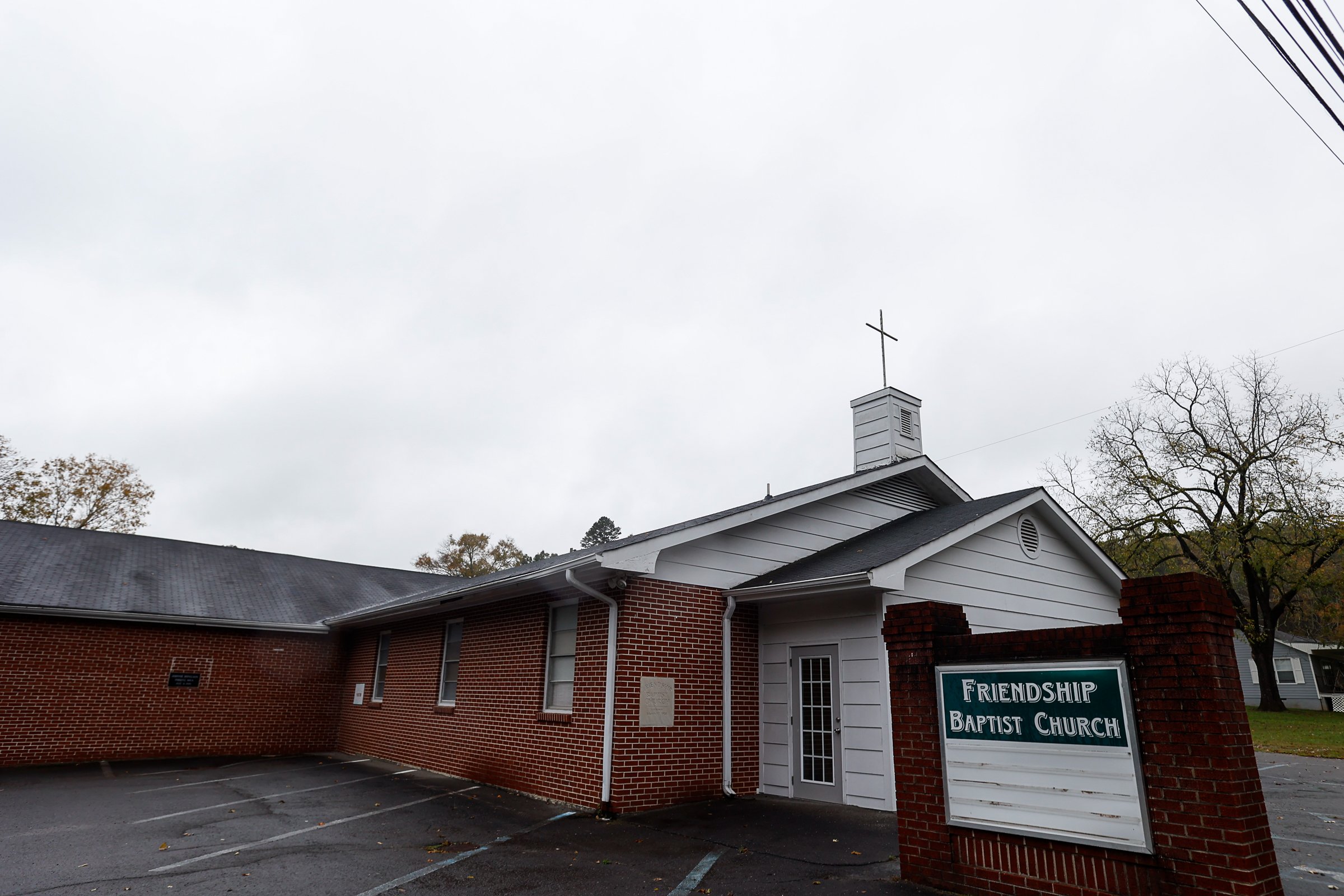 Staff photo by Troy Stolt / Friendship Baptist Church is seen on Thursday, Oct. 28, 2021, in Chattanooga, Tenn. The church, which has relocated to another location off of Gadd Road, announced its intention to sell the former location and the cemetery located behind the building.