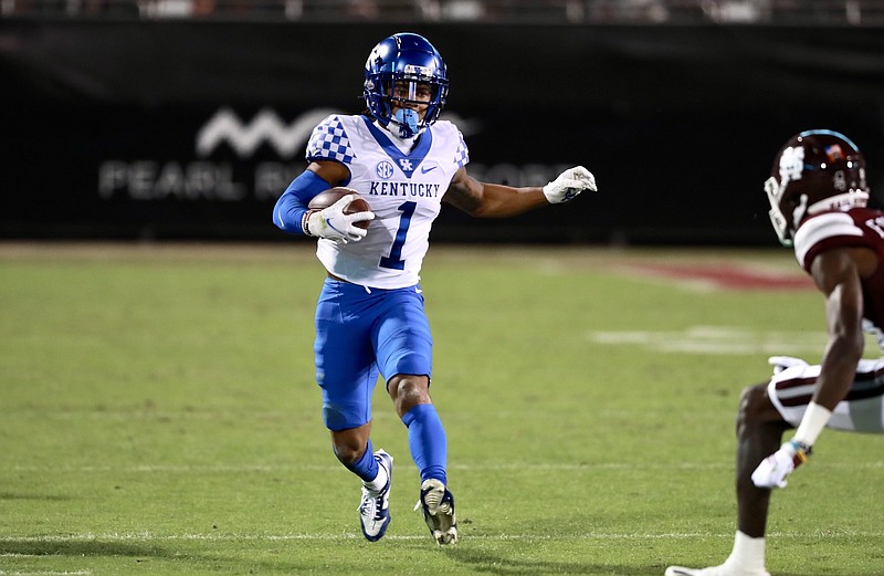 Kentucky Athletics photo / Kentucky junior receiver Wan'Dale Robinson believes the Wildcats still have a lot to accomplish following last Saturday night's 31-17 loss at Mississippi State. The Wildcats host Tennessee this week.