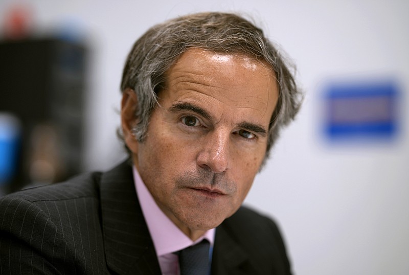 International Atomic Energy Agency Director General Rafael Mariano Grossi during the COP26 U.N. Climate Summit in Glasgow, Scotland, Tuesday, Nov. 2, 2021. The U.N. climate summit in Glasgow gathers leaders from around the world, in Scotland's biggest city, to lay out their vision for addressing the common challenge of global warming. (AP Photo/Alastair Grant)