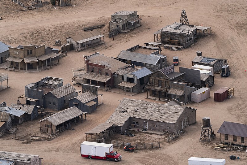 Photo by Jae C. Hong / The Associated Press / This Oct. 23, 2021, file photo, shows the Bonanza Creek Ranch in Santa Fe, N.M., where actor Alec Baldwin pulled the trigger on a prop gun while filming "Rust" and unwittingly killed a cinematographer and injured a director.